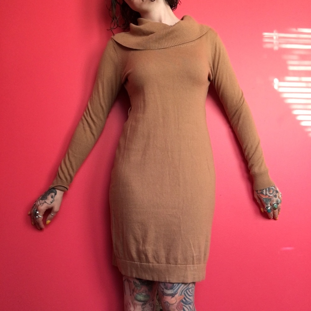 Merona brand XS sweater dress with cowl neck